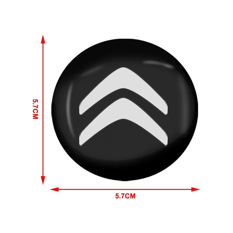 Car Wheel Center Hub Center Cap Rim Hub Dustproof Cover Emblem Sticker For Citroen C1 C2 C3 C4 C5 C6 C8 C4L DS3 DS5 Accessories aog123
