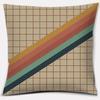 Retro Rainbow Geometric Color Series Pillow Cover Gift Home Office Decoration Pillow Bedroom Sofa Car Cushion Cover