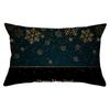 New Black Gold Series Christmas Peach Skin Print Waist Pillow Cover Home Accessories Cushion Cover Sofa Cushion Cover