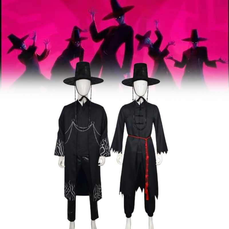 Demon Kpop Hunters Saja Boys Cosplay Costume Stage Singing Suit Party Halloween