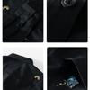 Chic Embroidered White Shirts for Men Spring and Summer Streetwear Youth New Casual Tops Pure Cotton Long Sleeve Shirt Korean Style Men Clothing