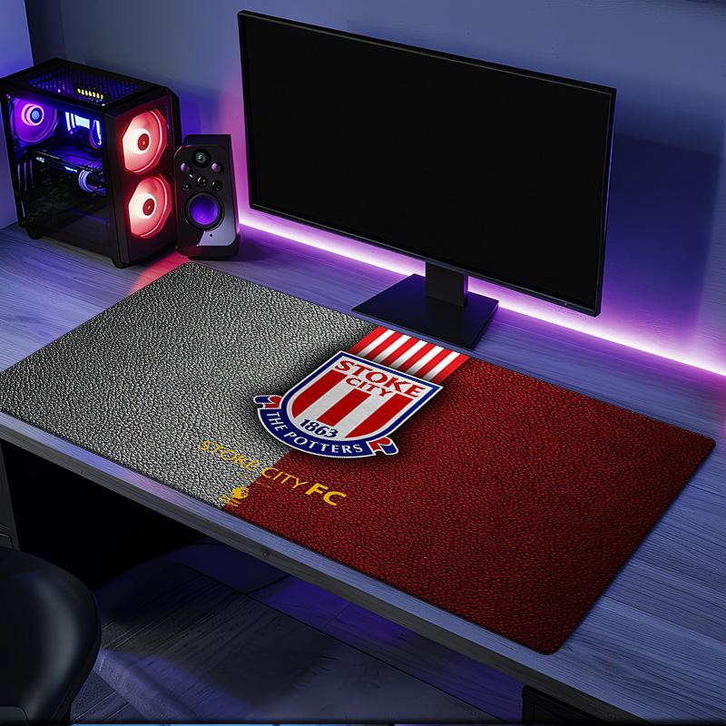Stoke Football Club Mouse Pad, Rubber Base, Mouse Pad for Gamers and Office Use, Gaming Desk , Easy To Clean Mat Christmas fan gifts