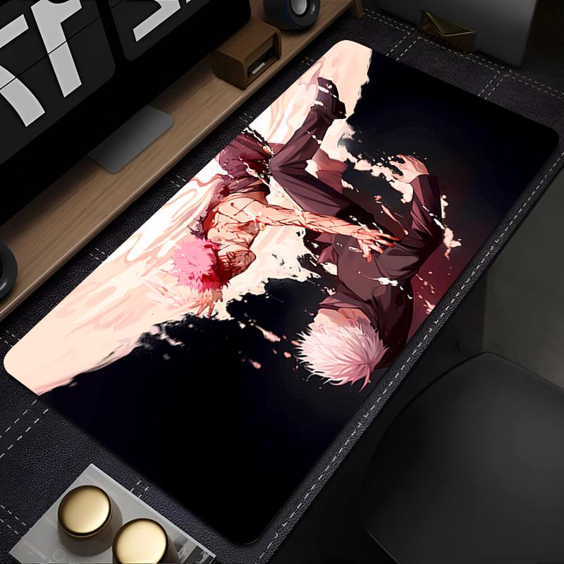 Mouse Pad Extended Gaming Jujutsu Kaisen Mousepad With Stitched Edges Desk Mat NonSlip Base Computer Keyboard Pad For Laptop