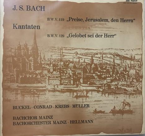 

LP Record JOHANN SEBASTIAN BACH URSULA BUCK Kantaten B.W.V. 119 Preise Jeru SM94019 Da Camera 1968 Germany Classical Used