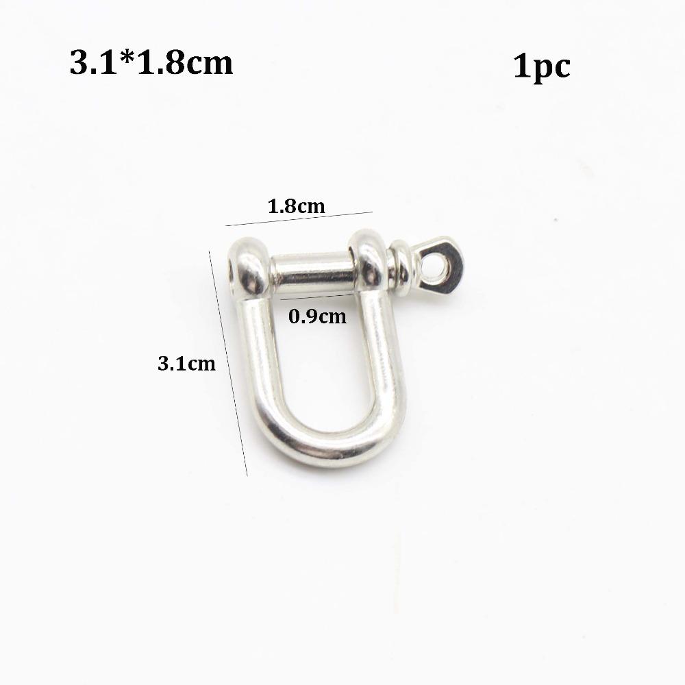 Zinc Alloy Rope Paracord Buckle Survival Bracelets O-Shaped Shackle  Outdoor Accessories