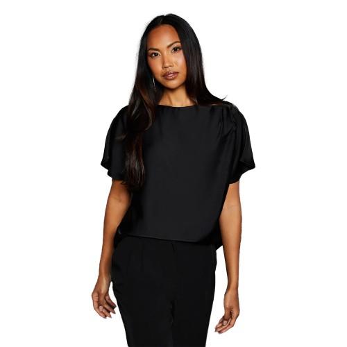 Principles Womens/Ladies Satin Drape Shoulder T-Shirt