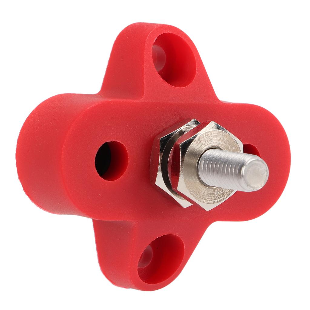   48V M6 Heavy Duty Battery Power Distribution Terminal Block Junction Post for Car Marine Trailer RV Boat