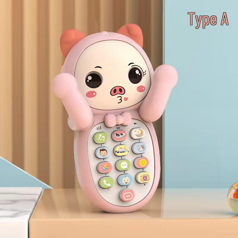 Children's Chewable Educational Toy Phone with Music & Stories