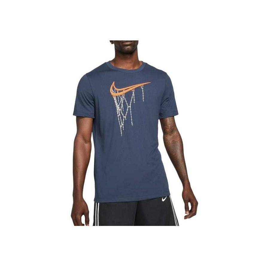 

Nike Футболка с коротким рукавом и логотипом для баскетбола, мужские топы DD9344-451 S