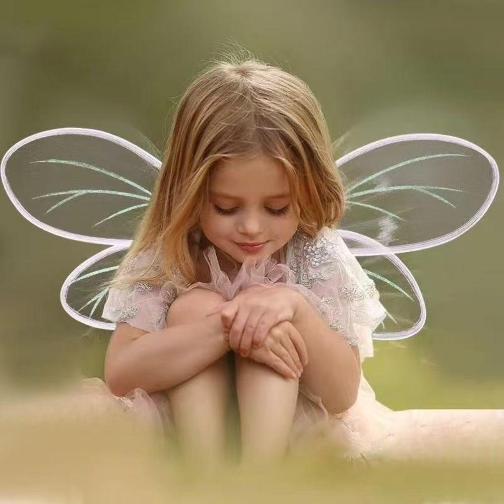 Handmade Fairy Butterfly Wings Fantasy Dragonfly Elf Wings Creative Elf Wings Costume  Children