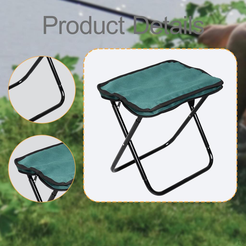 Campinghocker faltbar Geschenke Leichtgewichtiger Sitz für draußen zum Wandern Strand Reisen Khaki