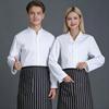 Chef Uniform V-Neck Front Buttons Unisex Workwear with Practical Pockets Professional Cooking Uniform