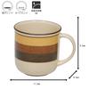 MIKASA Mug REVIVAL Sun Circles Mug Diameter X Depth X Height 320ml Safe 11.2 8.5 8.5cm Microwave/dishwasher/microwave T-925416