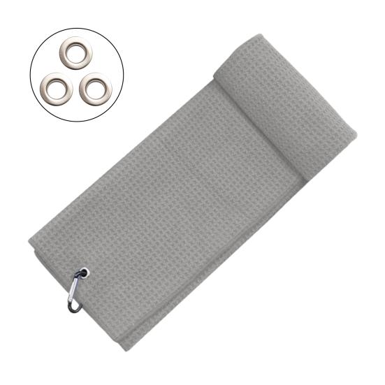 Microfiber Golf Towel with Carabiner Clip Waffle Pattern Super Soft Absorbent Golf Club