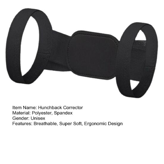 Yousheng Extra weicher, verstellbarer Buckel-Korrektor, ergonomisches Design, Unisex-Schulterkorrektor, Haltungskorrekturgürtel