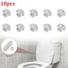 10 Pcs Toilet Seat Buffer Toilet Seats Bumpers Seat Top Cover Cushion Stopper White Bathroom Accessories Gaskets