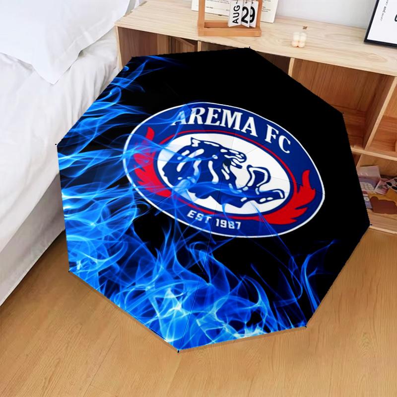 1PC Arema Football club Printed Umbrella Folding umbrella, automatic umbrella 8-Frame for Travel, camping Fan gifts Christmas Gifts