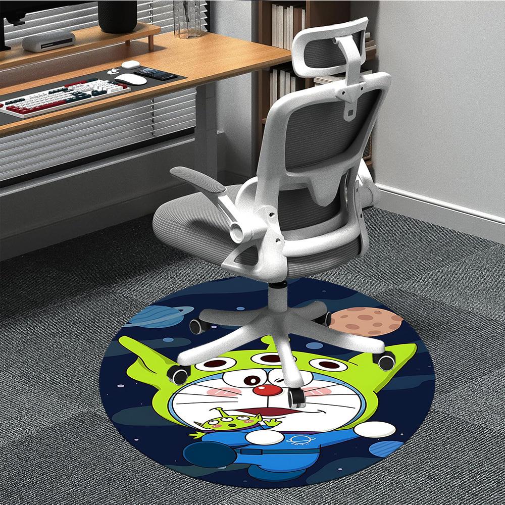 

1pc Doraemon Chair Carpet for Office Non-Slip,Machine Washable Rug for Office, Room - Holiday Decor - Machine Made yy251017285 80cm by 80cm