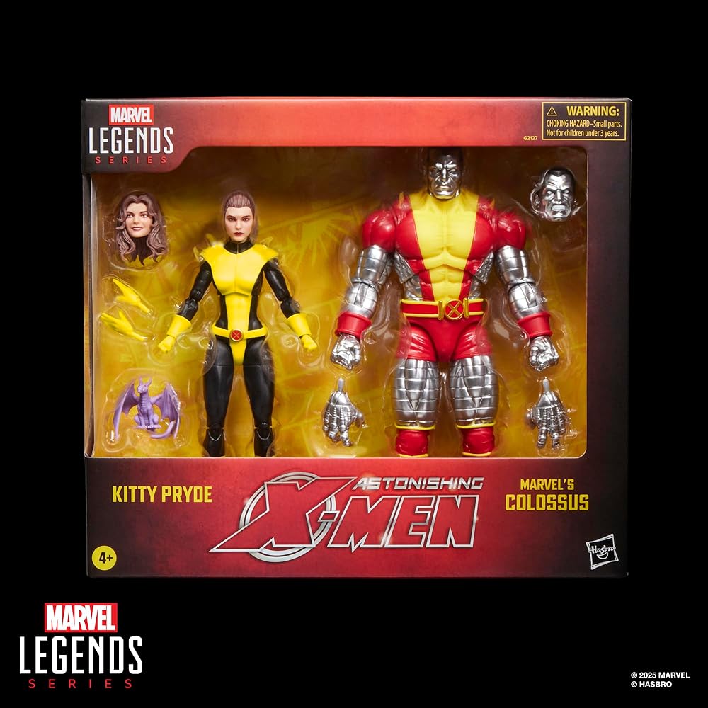 Hasbro Marvel Legends Series Kitty Pryde & Colossus 2-Pack Comic Collector 6-Inch Action Figures