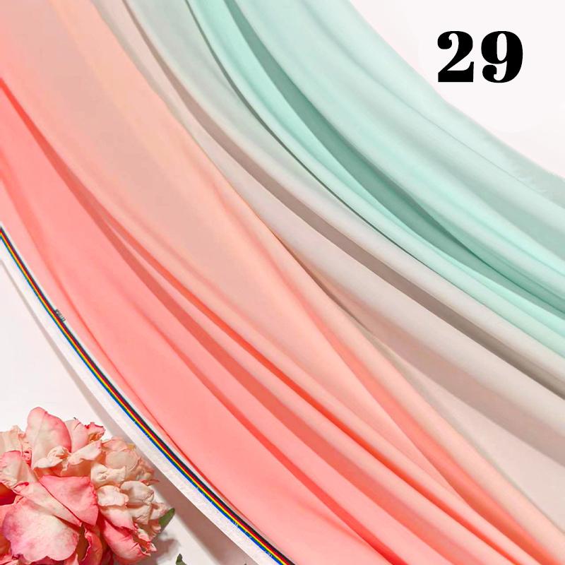 100x150cm Gradient Rainbow Fabric Ancient Style Sewing Hanfu Dress Stage DIY Costume Hanfu Silky Dress Stage Garment