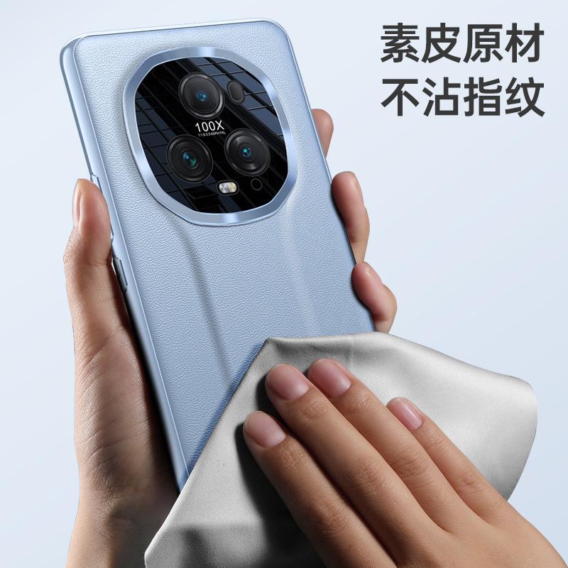 Applicable to Honor magic1 Zhizhen leather case magic 1 Zhizhen fine hole metal lens acrylic all-inclusive case