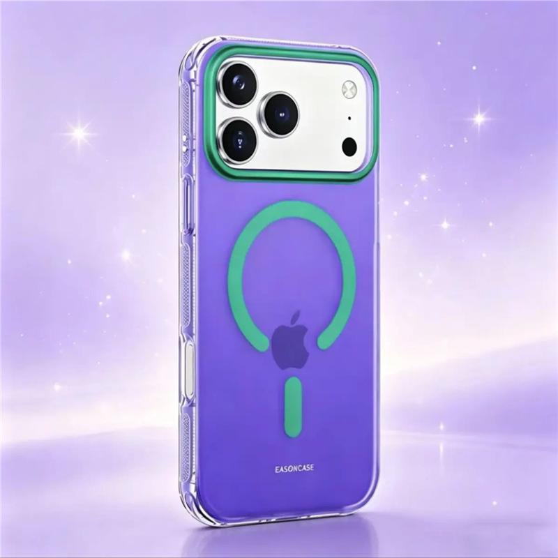 Applicable To iPhone11PROMAX Mobile Phone Case Contrasting Color Colorful 111 Magnetic Suction Bracket Apple 11 Anti-drop Protective Case