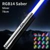 14barevný RGB kovový světelný meč - Dobíjecí, základní laserový meč inspirovaný Star Wars