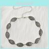 Vintage Metal Womens Waist Chain With Carved Flower Design For Boho Style