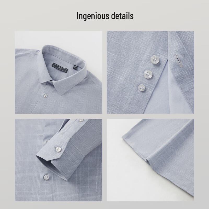 EMZ Erdos Men's Long Sleeve Business Casual Shirt