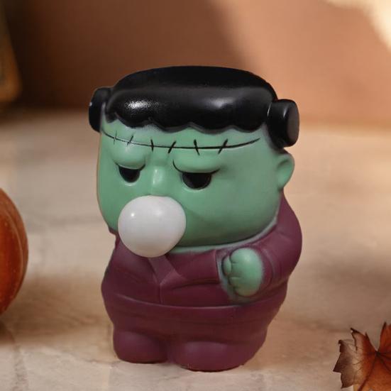 Soft Press Fidget Toys Halloween Squeeze Stress Relief Toy Bubble Pop Pumpkin Ghost Figurine Cute Toy for Interactive Kids Desk Decor Classroom