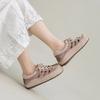 Johnature College Style Hollow-out Sandals Genuine Leather Round Toe Comfortable And Breathable Women's Shoes