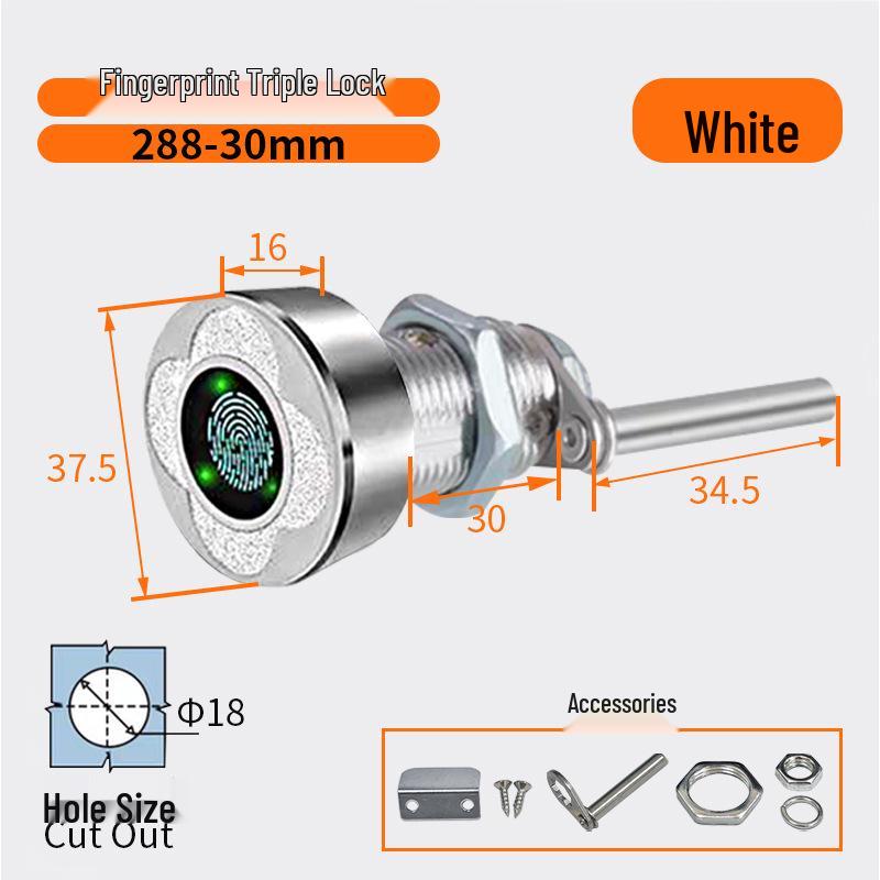 Smart Fingerprint Cabinet & Drawer Lock for Desks & Mailboxes