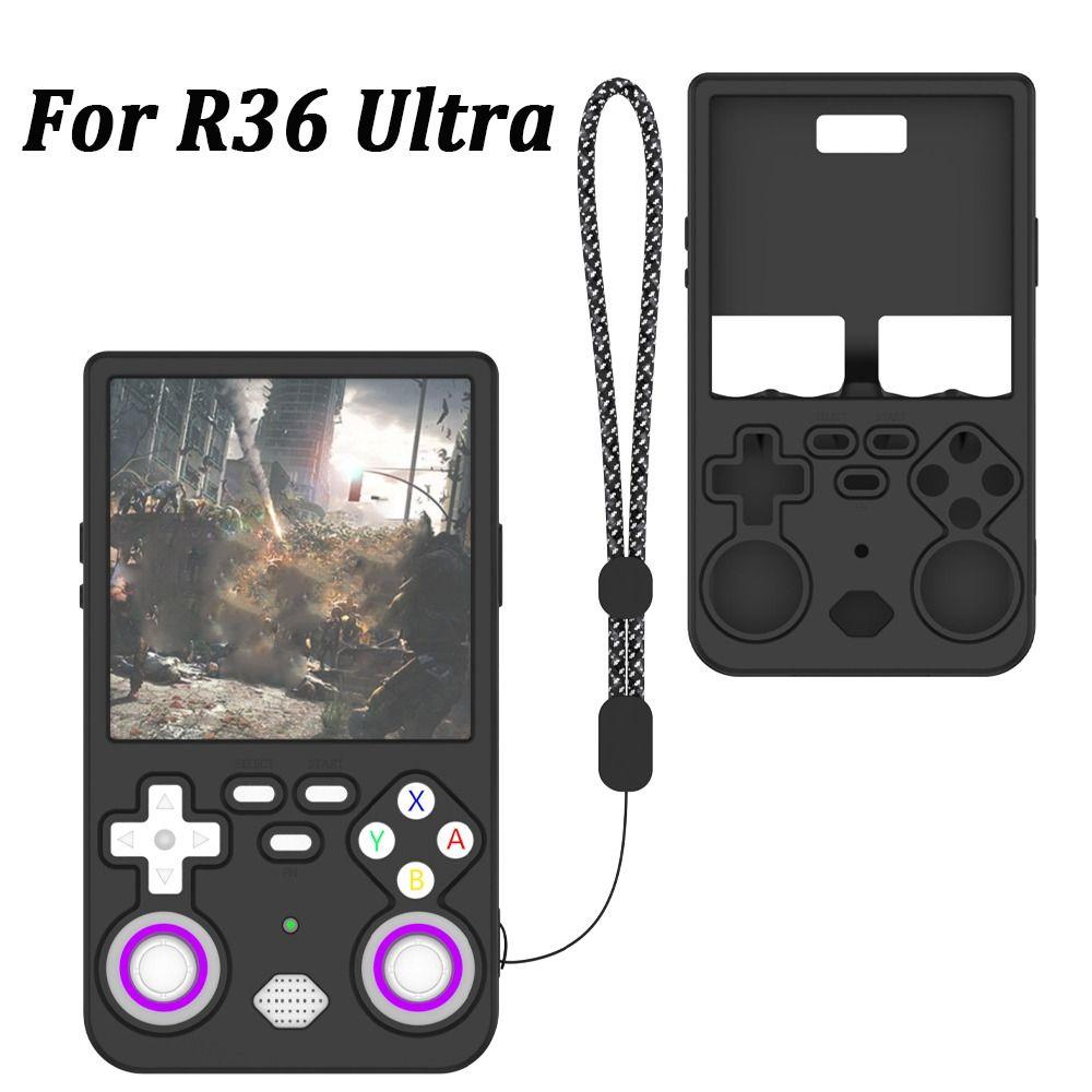 Anti-Scratch Game Console Cover Silicone Sleeve Shell for R36 Ultra Handheld Game Accessories