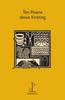 Ten Poems About Knitting Paperback Book 9781907598296