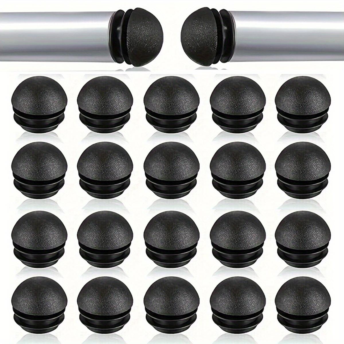 

20 Pieces Of Black Circular Plastic Plug Chair Leg Covers For Furniture Tables And Chairs, Pipe Plug Covers 20pcs чорний