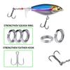 1PCS 6g 10g Whopper Plopper Fishing Lure Topwater Pencil Artificial Hard Bait Bass Soft Rotating Tail Wobblers Fishing Tackle