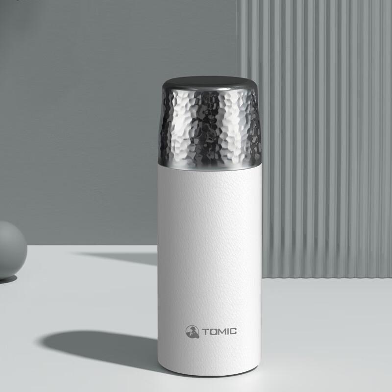 TOMIC Hammered 420ml Insulated Tea Infuser Bottle