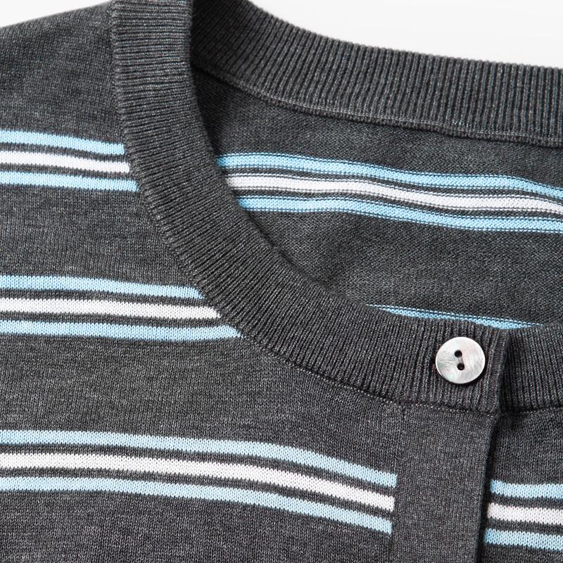 Eifini Women's Striped Knit Cardigan 1G8132091