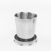 Faltbarer Edelstahl-Teleskopbecher Faltbecher Blackjack-Becher Reise Outdoor Faltbecher 75ml