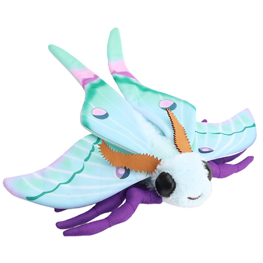 

30cm Cute Insect Silkworm Moth Plush Toys Fidelity Luna Moth Plushie Insect Lifelike Luna Moth Stuffed Animals Kawaii Kids Toys 30cm