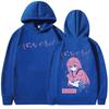 Anime Bocchi The Rock Hoodies Manga Hitori Gotoh Kawaii Hooded Sweatshirts Men Women Oversized Long Sleeves Pullovers Streetwear