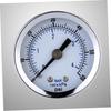 GLEAVI Burl Pressure Gauge 0-60 Psi Compressed Air Gauge Dual Scale 1/8 Thread Steel Meter