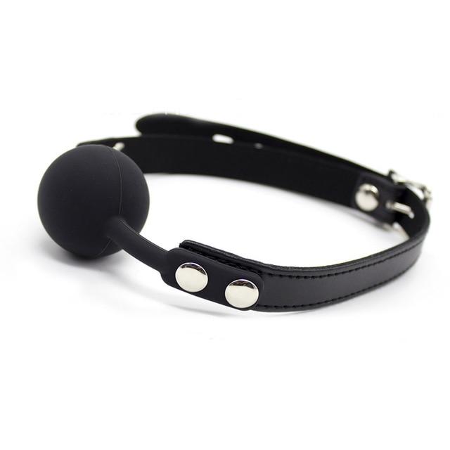 Silicone Ball Gag Red Pink Black Breathable   Restraint Gags