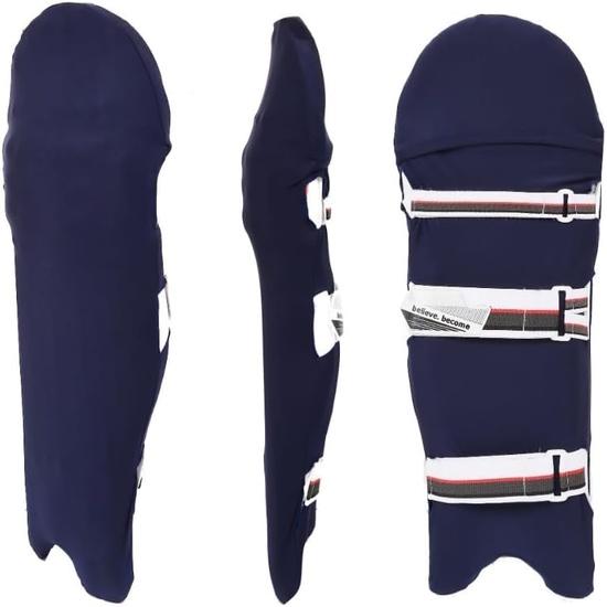 

KNK Cricket Batting Pad Cover – Universal Fit for Youth & Adult | Colored Leg Guard Cover | Reusable, Dustproof & All Brand (Navy Blue) темно-синього кольору