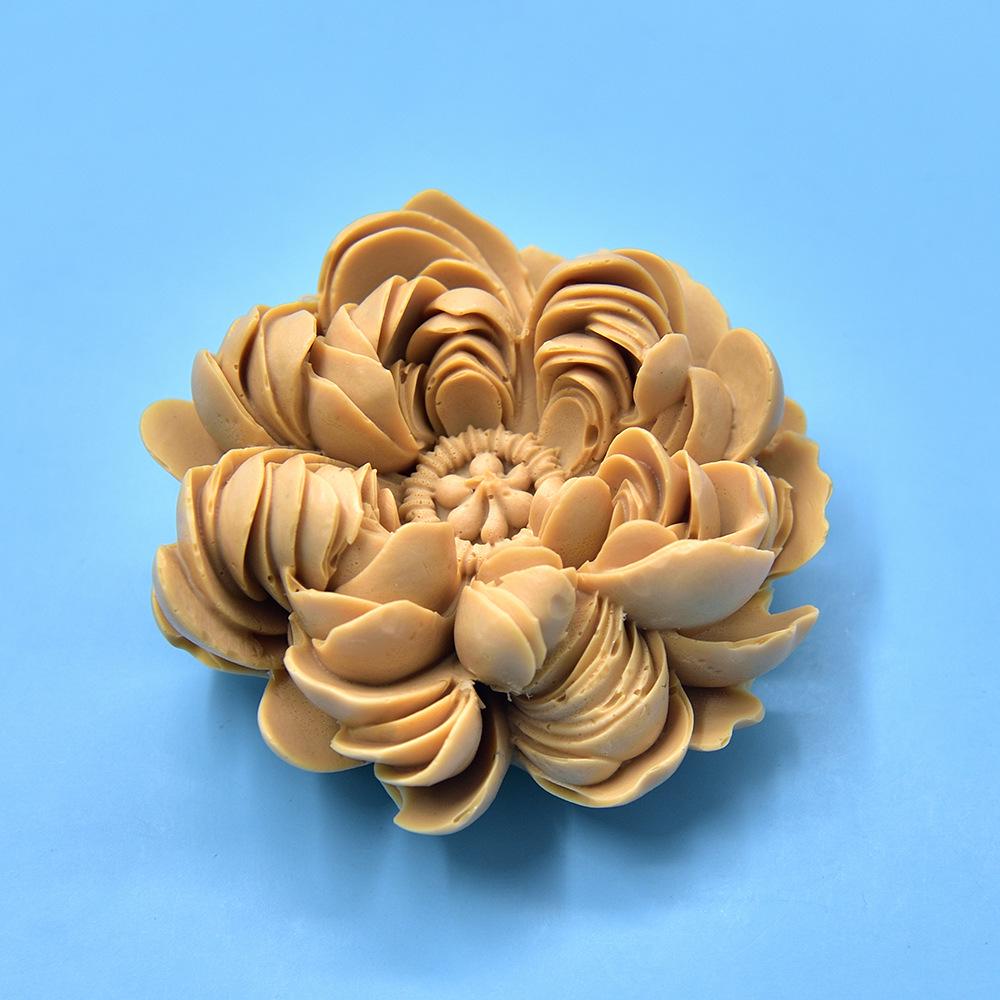 Siliconen 3D Pioenroos Vorm voor Mousse, Gelei, Fondant en Kaarsen