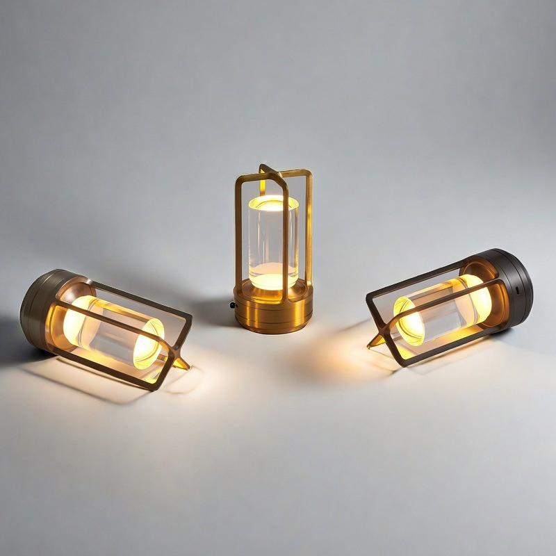 Led Cordless Table Lamp Rechargeable Touch Dimming Night Light Restaurant Bedroom Home Decor Atmosphere Lamp