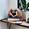 Heart Hands Ornament Love Hand Gesture Statues for Bookshelf Table Sculpture