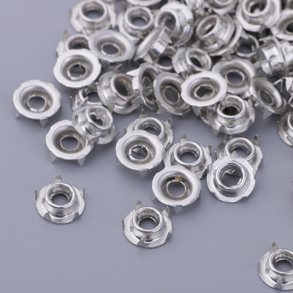 Buy 100 Sets Eyelet with Washer Rapid Stud Rivets Leather Craft Repair ...