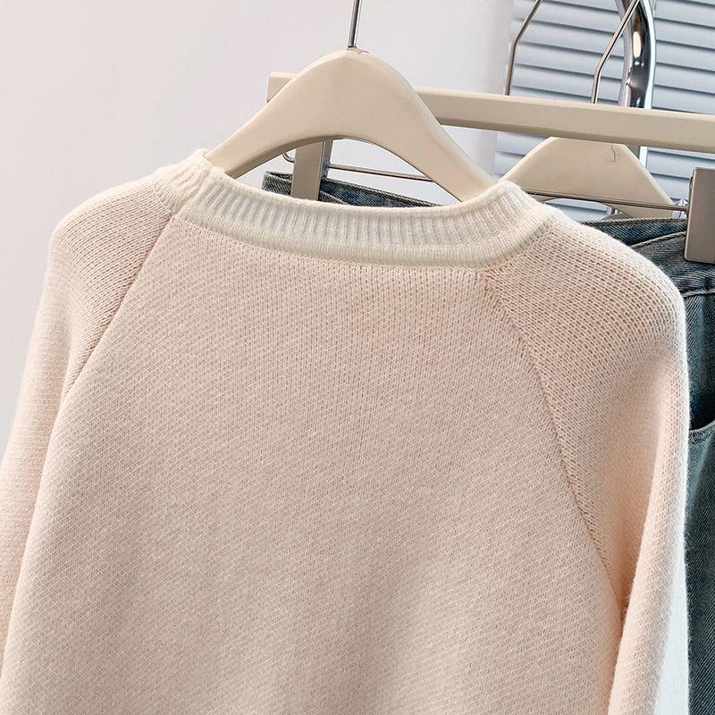 Sweater for Women Winter Thickened Pullover Warm Knitted Stretchy Long Sleeve Oversize Jumper Sweater Tops