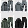 Autumn and Winter Models Plus Velvet Jackets Overalls Suits for Men and Women Thickened Windproof, Waterproof, Cold and Warm Tooling